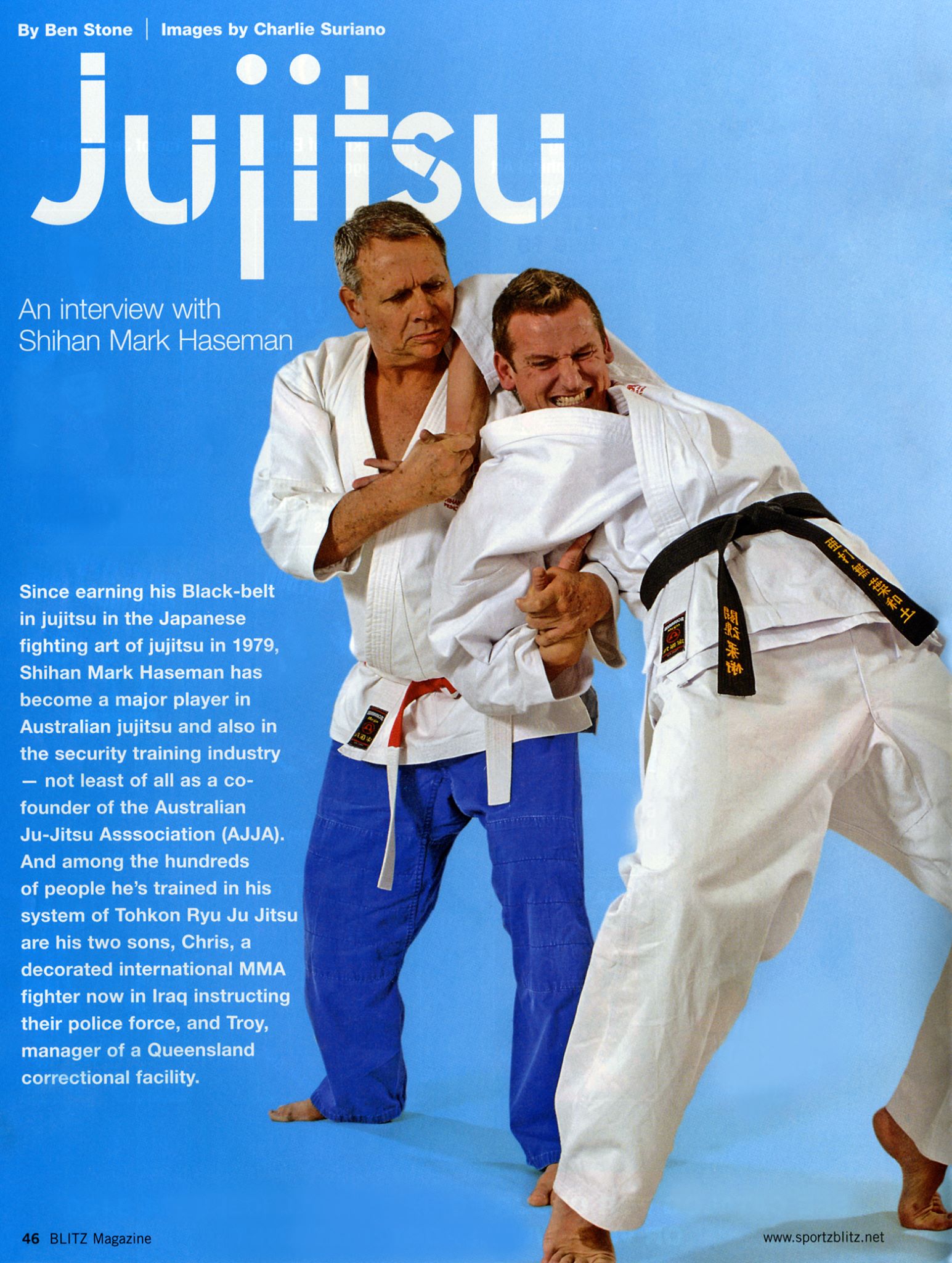 Shihan Mark Haseman, head instructor at Tohkon Ryu Ju Jitsu Ipswich
